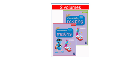 Visuel J'apprends les maths en 2 volumes