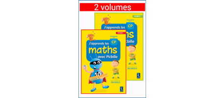 J&#39;apprends les maths avec Picbille CP - le fichier de l&#39;&eacute;l&egrave;ve en 2 volumes